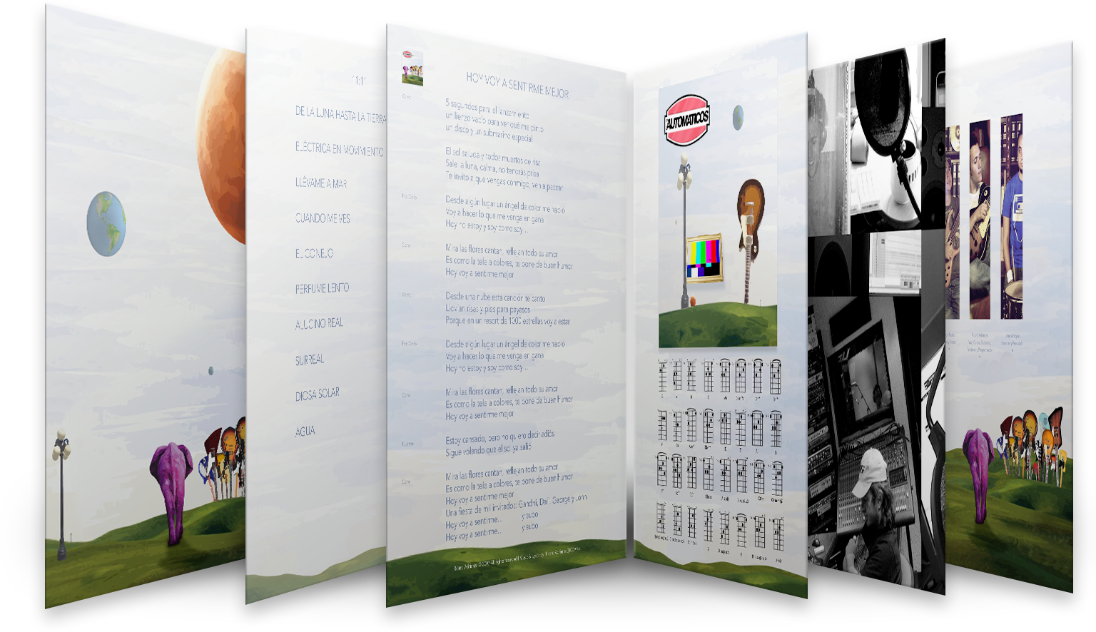 The physical 11:11 album booklet with its pages standing open